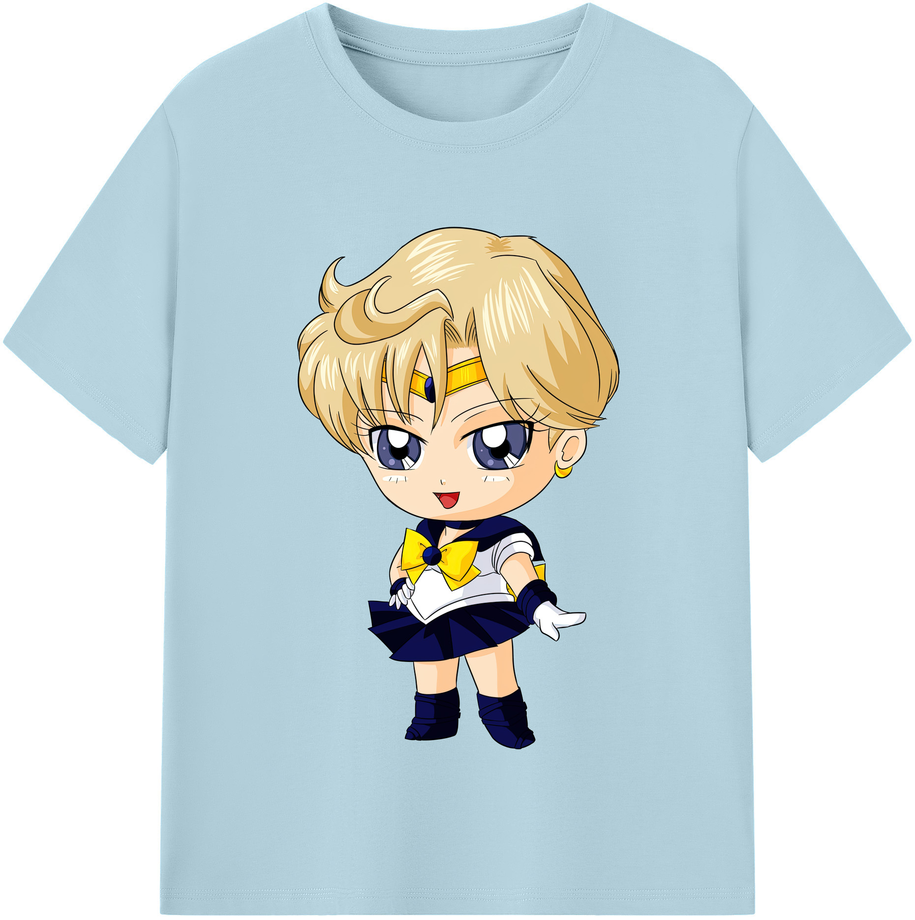 （画像用） 美少女戦士セーラームーン 天王はるか Sailor Moon Tenoh Haruka 綿100％半袖Tシャツ（フロントプリント）